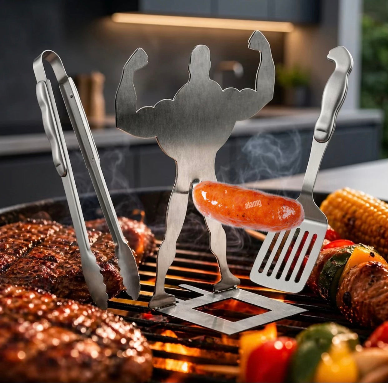 Stainless Steel Sausage Grill Holder